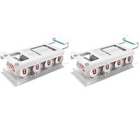 Joseph Joseph FridgeStore Dispensador Plegable de Latas, Soporte para Nevera, Para estantes de 26-38 cm (Paquete de 2)