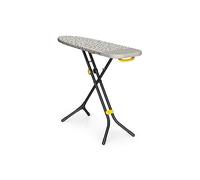 Joseph Joseph Glide Plus Tabla de Planchar 130 x 38 cm Plegable y Ajustable, Fácil de Almacenar, para Plancha de Vapor, Funda Algodón con 4 Capas, Beige/Negro