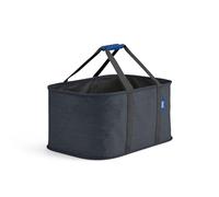 Joseph Joseph Hold-All Cesta Plegable para la Colada, 35L, Tela Resistente, Repelente a la Humedad, Negro/Azul Oscuro