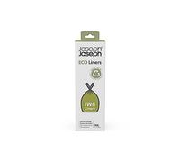 Joseph Joseph IW6 - Bolsas ecológicas en plástico reciclado, Bolsas de basura de cocina con cordón, Extra Resistentes - Paquete de 20, Capacidad 30 Litros, Gris