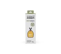 Joseph Joseph IW7 - Bolsas ecológicas en plástico reciclado, Bolsas de basura de cocina con cordón, Extra Resistentes - Paquete de 20, Capacidad 20 Litros, Gris