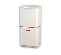 Joseph Joseph Totem Max - Cubo basura y reciclaje cocina para separar y reciclar residuos, con cubo para residuos orgánicos y filtro de olores reemplazable, Piedra, capacidad 60 litros