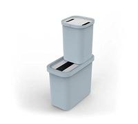 Joseph Joseph Juego de Papelera y Cubo de 46 litros para Reciclaje GoRecycle, Azul, 46 Lt