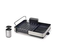 Joseph Joseph Escurridor extensible 85189 con tapón y bomba de jabón líquido – Acero inoxidable