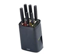 Joseph Joseph LockBlock, Bloque de Cuchillos con cierre automático y 6 cuchillos de acero inoxidable, negro