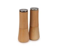 Joseph Joseph Milltop Molinillo de Sal Antigoteo, Rellenable con Mecanismo de Molienda de Cerámica, Madera de Haya
