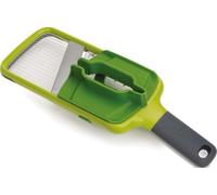 Joseph Joseph Multi-Grip, Mandolina de cocina, Cortador de verduras manual ajustable con agarre de precisión y tres grosores de corte, Verde