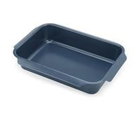 Joseph Joseph Nest Bandeja de Horno en Acero al carbono, revestimiento Antiadherente para Hornear, Asar, Cocinar, con 4 asas inclinadas, 41cm x 30cm x 8cm, Azul