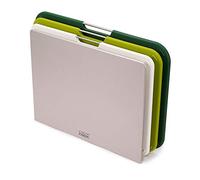 Joseph Joseph Nest - Juego de 3 tablas de cortar, codificadas por color, con estuche de almacenamiento, Grandes, Verde