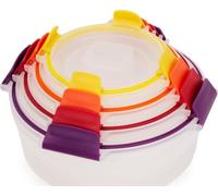 Joseph Joseph Nest Lock - Juego de 8 recipientes herméticos a prueba de fugas para alimentos