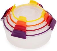 Joseph Joseph Nest Lock Lote de 4 cajas redondas multicolores