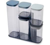 Joseph Joseph Podium Blue Lote de 5 macetas de almacenamiento