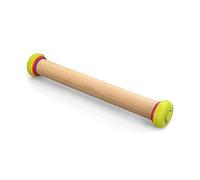 Joseph Joseph PrecisionPin Rodillo de Madera, Rodillo de Amasar con Anillos Ajustables de Precision, Diferentes Grosores, para Todas Masas, Pizza, Galletas, Estable y Duradero, Multicolor