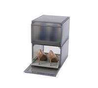 Joseph ShoeCase Caja de Almacenamiento para Zapatos con Puerta, Bandeja Deslizante, Antipolvo, Ventilada, Fácil Montaje, 2 Piezas