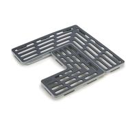 Joseph Joseph Sink Saver: alfombrilla protectora ajustable para fregadero de cocina de 2 piezas con patas antideslizantes, color gris