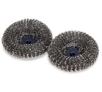 Joseph Joseph SinkTech Recambio de Esponjas de Cocina, Estropajo de Acero Inoxidable - Pack de 2, Abrasivo para Eliminar Manchas Persistentes