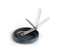 Joseph Joseph Space Sartén 20cm, Mango Plegable, Ahorro de Espacio, Inducción y Horno, Revestimiento Cerámico