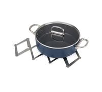 Joseph Joseph Space Trébede Plegable y Extensible para ollas y sartenes Calientes, Soporte Antideslizante Extensible, Alfombrilla Resistente al Calor para encimera de Cocina - Acero Inoxidable