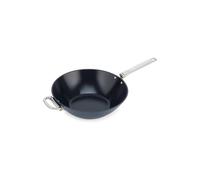 Joseph Joseph Space Wok 32cm, Mango Plegable, Ahorro de Espacio, Revestimiento Cerámico Profesional, Inducción y Horno