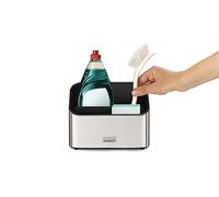 Joseph Joseph Surface, Organizador de fregadero en acero inoxidable, base antideslizante, Gris