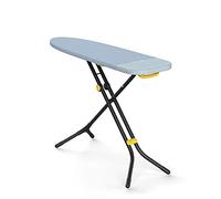 Joseph Joseph Tabla de planchar Glide con patas compactas ajustables y soporte integrado para plancha de vapor resistente al calor - Regular, funda 100% algodón, Gris / Amarillo