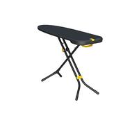 Joseph Joseph Tabla de planchar Glide Plus de 135 x 45 cm con altura ajustable y tabla de planchar a vapor resistente al calor, fácil de guardar, funda de algodón de 4 capas, negro/azul