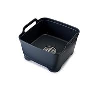Joseph Joseph Wash&Drain Barreño Fregadero para Vajilla, Cubo Lavado/Escurridor de Platos con Asas y Tapón de Drenaje, en Plastico, Capacidad 9 Litros, Gris