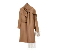 Joseph - Light Double Face Lepage Scarf Coat - Coats - Mujer - Marrón - M -