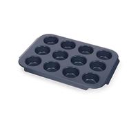 Joseph Nest™ Bake Bandeja para Muffins Antiadherente de 12 Tazas, Acero al Carbono, con Asas, Apilable, Garantía de 10 Años