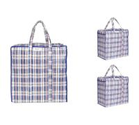 Josephine Osthoff Bolsas almacenaje ropa 75L - resistentes al agua y duraderas, con cremallera, ideal para mudanzas, paquete de 3 azules
