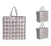 Josephine Osthoff Bolsas Almacenaje Ropa Unisex | Resistentes al Agua, Cremallera, Duraderas | 3 Unidades, 75L, Hasta 20kg, Negro