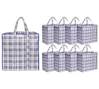 Josephine Osthoff Bolsas de Almacenaje Ropa Unisex, Impermeables y Duraderas con Cremallera, 75L, 20kg, Azules, Pack de 9, Ideales para Mudanzas