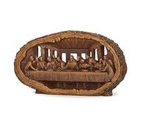 Joseph's Studio by Roman - Figura de la Última Cena, Aspecto de Madera Tallada, colección Renaissance, 14.5 Pulgadas de Ancho, Resina y Piedra, exhibición de Mesa o Escritorio, Decorativa, Duradera,