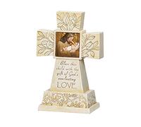 Joseph's Studio by Roman - Jesus Loves Me Cross Night-Light, Regalos para niños, 6.75" H, resina y piedra, decorativo, colección, duradero, de larga duración, funciona con pilas