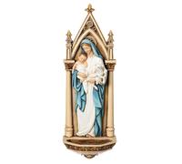 Joseph's Studio by Roman - Madonna and Child Water Font Font Renaissance Collection 7.75 """" H Resin and Stone Decoracin de regalos religiosos Duraci