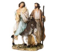 Joseph's Studio de Roman Figura de vuelo a Egipto en la base Coleccin Vida de Cristo Renacimiento 8.25 pulgadas de alto resina y piedra colecc