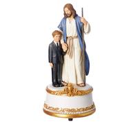 Joseph's Studio de Roman - Jess con figura de nio First Communion 7.5 """" H Musical Resin and Stone Tabletop o escritorio Collection Decorative Deco
