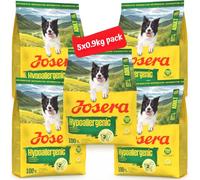 JOSERA Adult Hypoallergenic (5 x 900 g) | Alimento seco Premium para Adultos Perros con intolerancias | Insectos como única Fuente de proteína Animal | sin Cereales | Altamente digerible | 5 Unidades