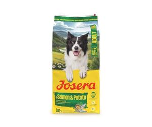JOSERA Adult Lachs & Kartoffel (1 x 12,5 kg) | Premium Trockenfutter für ausgewachsene Hunde (auch Senioren) | Monoprotein - 100% Lachs | wenig Protein | getreidefrei | Hundefutter | 1er Pack