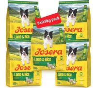 JOSERA Cordero y arroz para adultos (5 x 900 g) | Comida seca premium para perros adultos | monoproteína - 100% cordero | baja en proteínas y reduce la grasa - especialmente bien tolerado | sin gluten