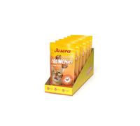 JOSERA Crunchies Chicken (6 x 60 g) | Almohada crujiente premium para gatos | con pollo | fórmula sin cereales y sin azúcar | crujiente por fuera, interior cremoso, con vitaminas y taurina, 6 unidades