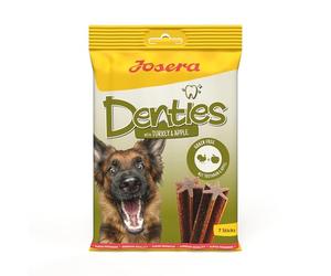 Josera Denties Turkey & Apple, 13 x 7 Unidades, Adult, Varillas masticables Premium para Perros Adultos, para el Cuidado Dental Diario, Aperitivo masticable con Pavo y Manzana, sin azúcar