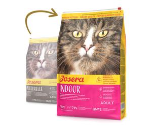 Josera Indoor - Pienso sin cereales para gato adulto esterilizado - Cantidad: 4,25 kg