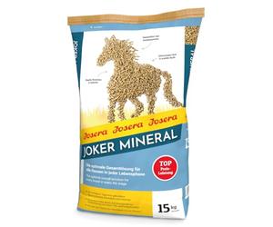 Josera Joker Mineral, 1 x 15 kg, Comida para Caballos Premium para Todas Las Razas en Cualquier Etapa de la Vida, Solución Total óptima, Huesos y articulaciones Fuertes, Alimento Mineral