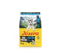 JOSERA Junior High Protein Seefisch (1 x 3 kg) | Premium Trockenfutter für aktive Hunde AB Der 6. Lebenswoche | Lachs & Süßkartoffel | getreidefrei & proteinreich | L-Carnitin & Taurin | 1er Pack
