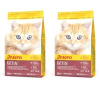 Josera Kitten (1 x 2 kg) | Alimento Completo para gatas gestantes, en lactación y en Crecimiento | 1 Unidad (Paquete de 2)