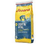 JOSERA Light & Vital (1 x 15 kg) | Adult | Premium Trockenfutter für ausgewachsene Hunde | Geflügel & Erbse | wenig Fett und viel Protein zur Gewichtskontrolle | weizenfrei | Hundefutter | 1er Pack
