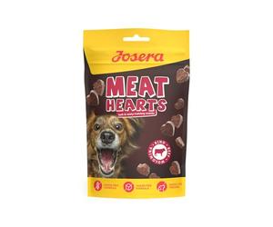 JOSERA Meat Hearts Beef (1 x 70 g) | Super Premium - Snack de Entrenamiento con Carne de Res | 70% de Carne - súper Sabroso | sin Cereales y azúcar | Receta Baja en calorías | Snack en Forma de