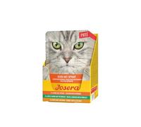 JOSERA Multipack Paté (6 x 85 g) | Adult | Comida húmeda Premium para Gatos Adultos | Paté en Tres sabores | Aceite de salmón | sin Cereales | Comida para Gatos húmeda en Bolsa Fresca | 6 Unidades