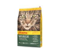 JOSERA NatureCat (1 x 10 kg) | Adultos | Pienso seco de Primera Calidad para Gatos Adultos | Salmón y Aves | Hierbas selectas y Frutas saludables | Sin Cereales | Comida para Gatos | Pack 1